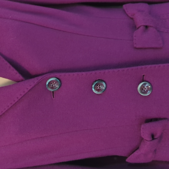 Rena Lange Grape Bow Detail Wool Blazer - Picture 8 of 16